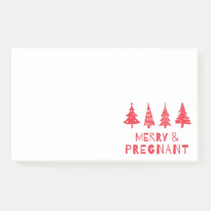 Post-it® Joyeux et enceinte à Noël