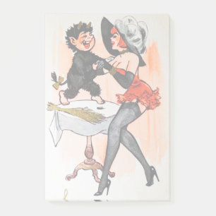 Post-it® Joyeux Krampus avec Temptress Vintage Noël