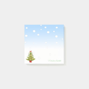 Post-it® Joyeux Noël, Arbre de Noël à l'aquarelle