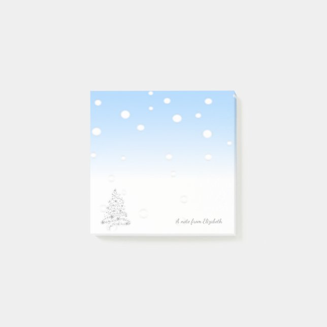 Post-it® Joyeux Noël, Arbre de Noël -Personnalisé (Devant)