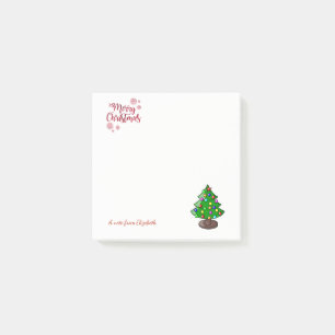 Post-it® Joyeux Noël, arbre de Noël personnalisé
