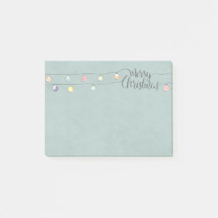 Post-it® Joyeux Noël avec une chaîne d'ornements