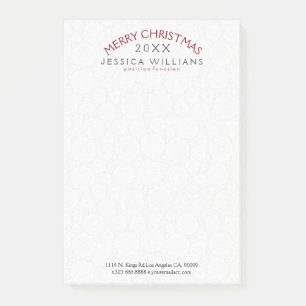 Post-it® Joyeux Noël Courbé Design de texte