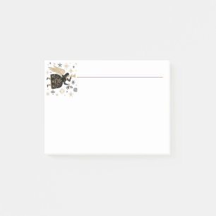 Post-it® Joyeux Noël Noir Blanc Angel Art Graphique