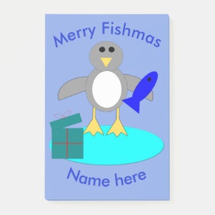 Post-it® Joyeux Noël Pêche pingouin Post it notes Pad