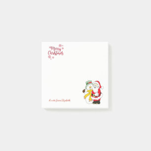 Post-it® Joyeux Noël,Père Noël,Bonhomme de neige-Personnali