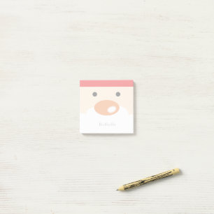Post-it® Joyeux Noël Visage de Père Noël Minimaliste Mignon