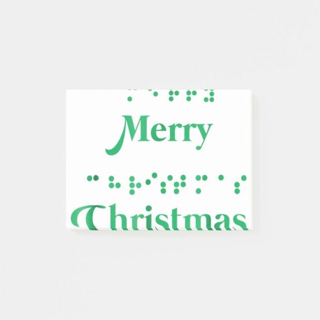 Post-it® Joyeux points en braille de noël , xmas, vacances (Devant)