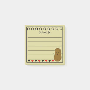 Post-it® Joyeux programme de pomme de terre Jaune