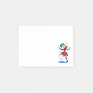 Post-it® Joyeux Snowman et Fille Dance Noël Tango 