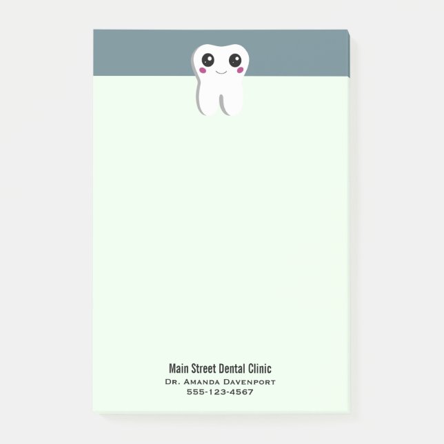 Post-it® Joyeux sourire Dental Tooth Cute (Devant)