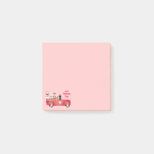 Post-it® Joyeux Valentines Jour Pickup Camion Aimer Chiens