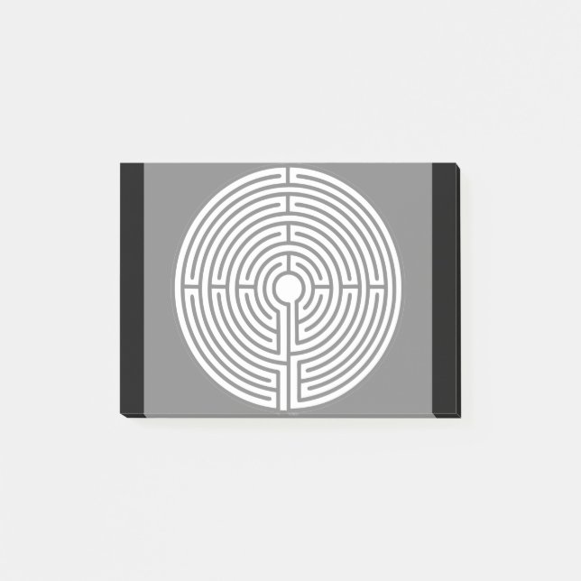 Post-it® Juste un labyrinthe en noir (Devant)