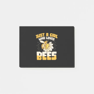 Post-it® Juste une fille qui aime les abeilles