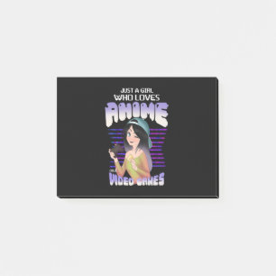 Post-it® juste une fille qui aime les jeux vidéo et l'anime