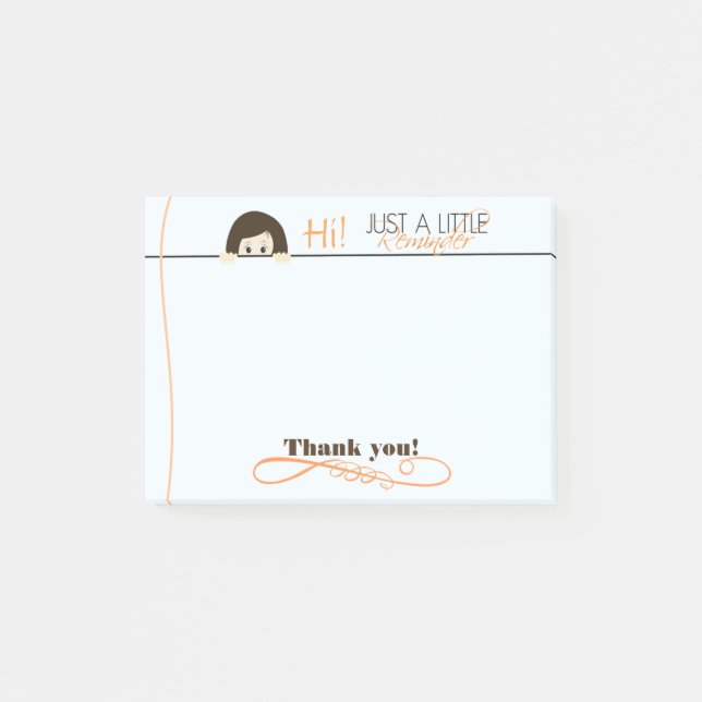 Post-it® Juste une petite note de post-it de rappel (Devant)