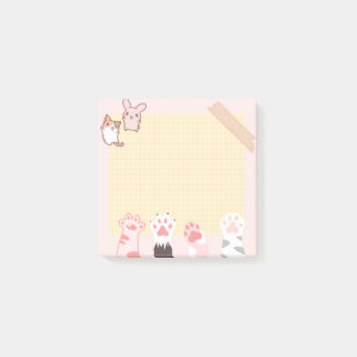 Post-it® kawaii chat kitty pastel amoureux meow kitten c