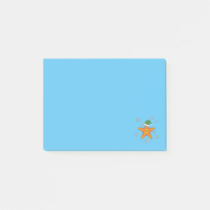 Post-it® Kawaii Xmas Starfish sur Blue Buffalo Motif