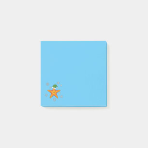 Post-it® Kawaii Xmas Starfish sur Blue Buffalo Motif
