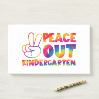 Kindergarten Tie Dye Dernier Jour D'École Peace Ou