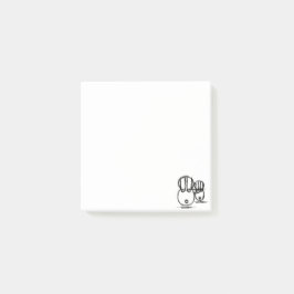 Post-It Klebezettel | Niedlich Couple Bunny