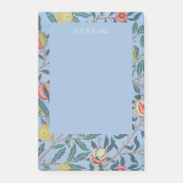 POST-IT KLEBEZETTEL: WILLIAM MORRIS "BLAUE POMEGRA KLEBEZETTEL