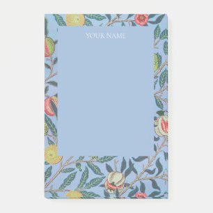 POST-IT KLEBEZETTEL: WILLIAM MORRIS "BLAUE POMEGRA POST-IT KLEBEZETTEL