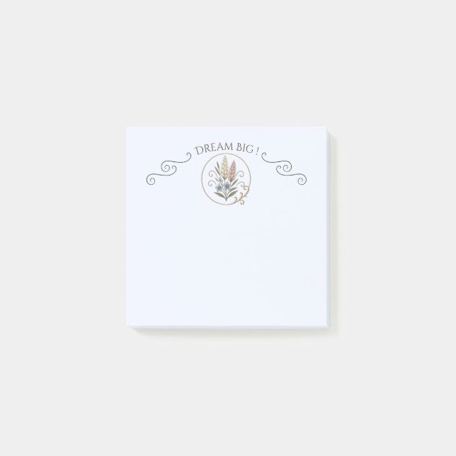 Post-it, klein, blumig und anspruchsvoll. post-it klebezettel (Vorderseite)