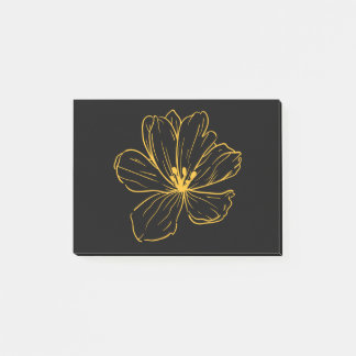 Post-it® Kleine gelbe Blume - Kook Art Post-it Klebezettel