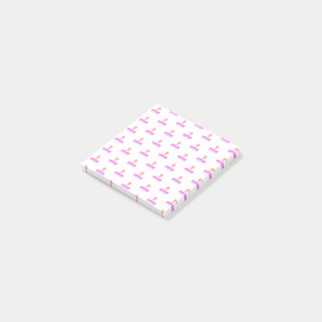 Post-it® Korman Productions YouTube Channel Pink Logo Carre (Incliné)