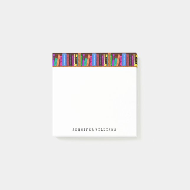 Post-it® La bibliothèque réserve l'auteur de professeur (Devant)