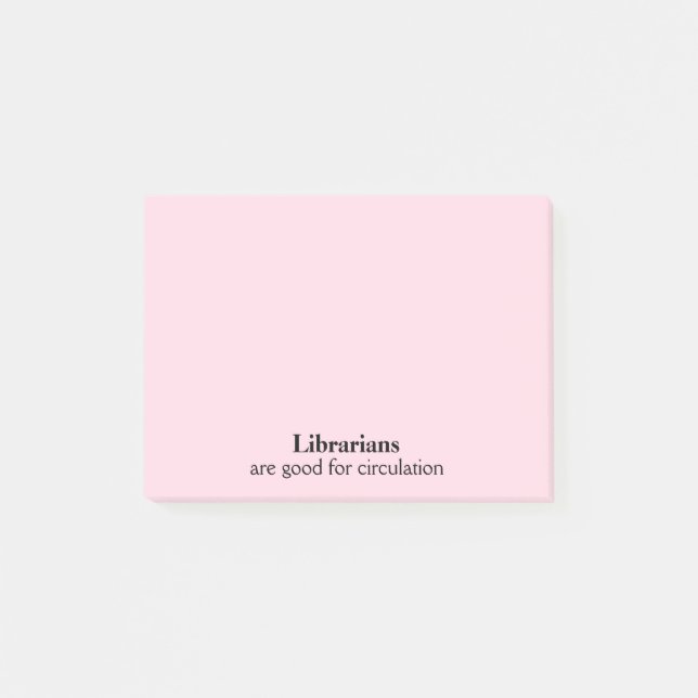 Post-it® La circulation drôle de cadeau de bibliothécaire (Devant)