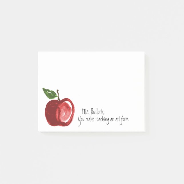 Post-it® La citation du professeur avec Apple a (Devant)