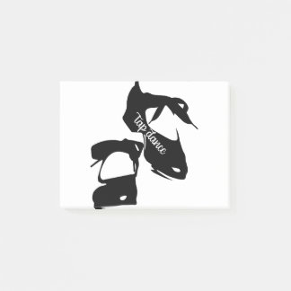 Post-it® La danse de robinet chausse le danseur de