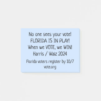 Post-it® La Floride Est En Jeu ! Notes de GOTV aux électeur