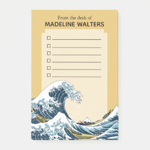 Post-it® La Grande Vague au large de Kanagawa Liste de cont