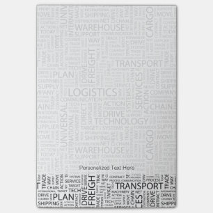 Post-it® La LOGISTIQUE modèle avec des mots