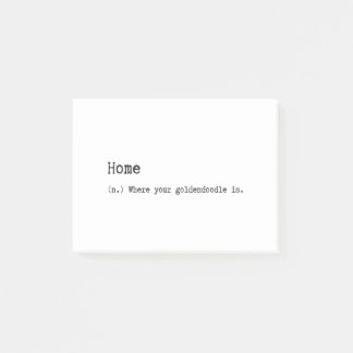 Post-it® La maison est où votre Goldendoodle est