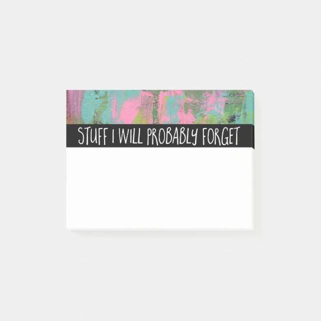 Post-it® La substance I oubliera probablement (Devant)