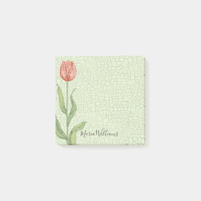 Post-it® La tulipe rose ajoutent 3x3 nommé (Devant)