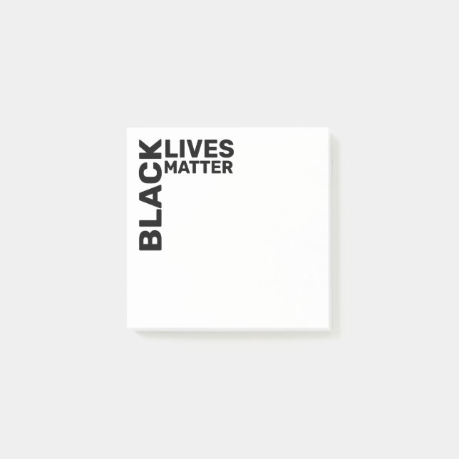 Post-it® La typographie BLM de Black Lives Matt 3x3 (Devant)
