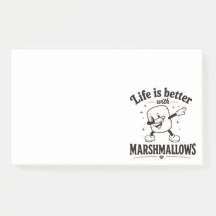 Post-it® La vie est meilleure avec des marshmallows
