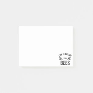 Post-it® La vie est meilleure avec les abeilles miel abeill