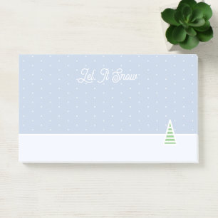 Post-it® Laisser neiger un arbre d'hiver minuscule Ice Blue