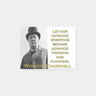 Post-it® Laissez-nous inquiéter à l'avance - Churchill