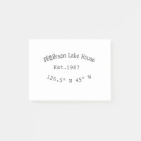Lake house et. Date année coordonnées personnalisé