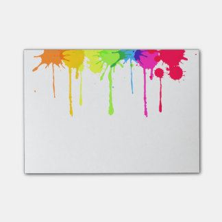 Post-it® Lala 585; Peindre Le Splatter Pose Son.