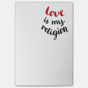 Post-it® L'amour est ma religion