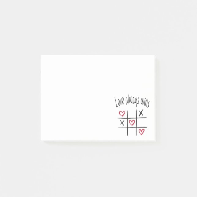 Post-it® L'amour gagne toujours (Devant)