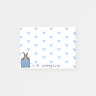 Post-it® lapin bleu dans la boîte